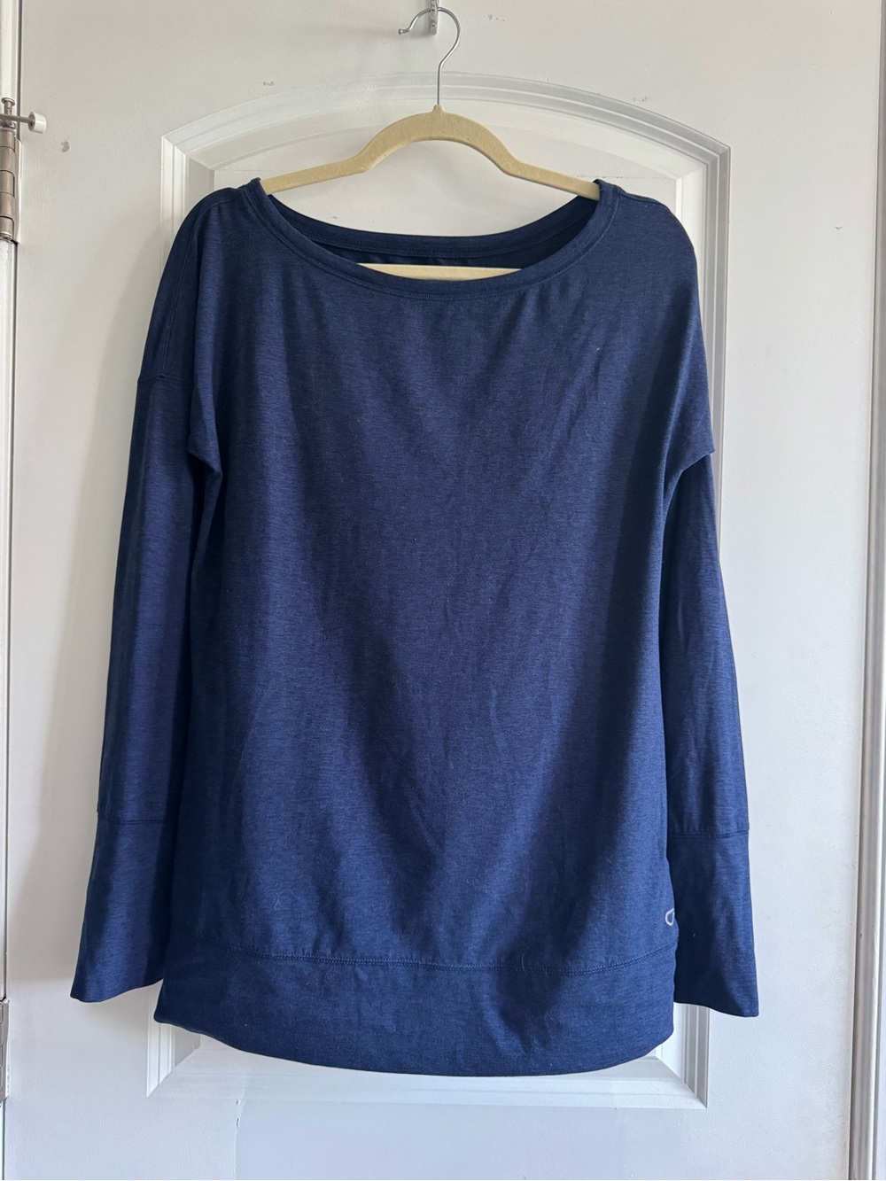 Gap | Brushed Tech Jersey Navy Long-Sleeve Pullover Sweatshirt Size M